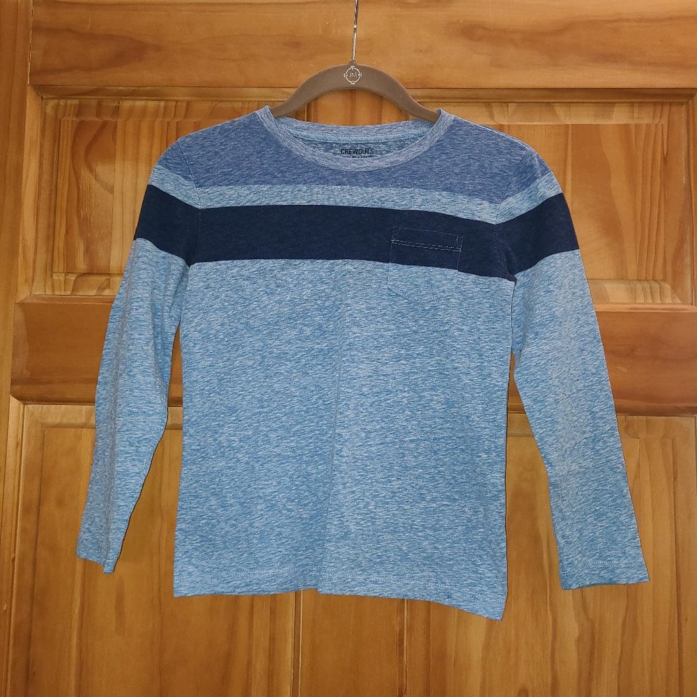 5/$30 Boys Crewcuts Blue Long Sleeve Shirt